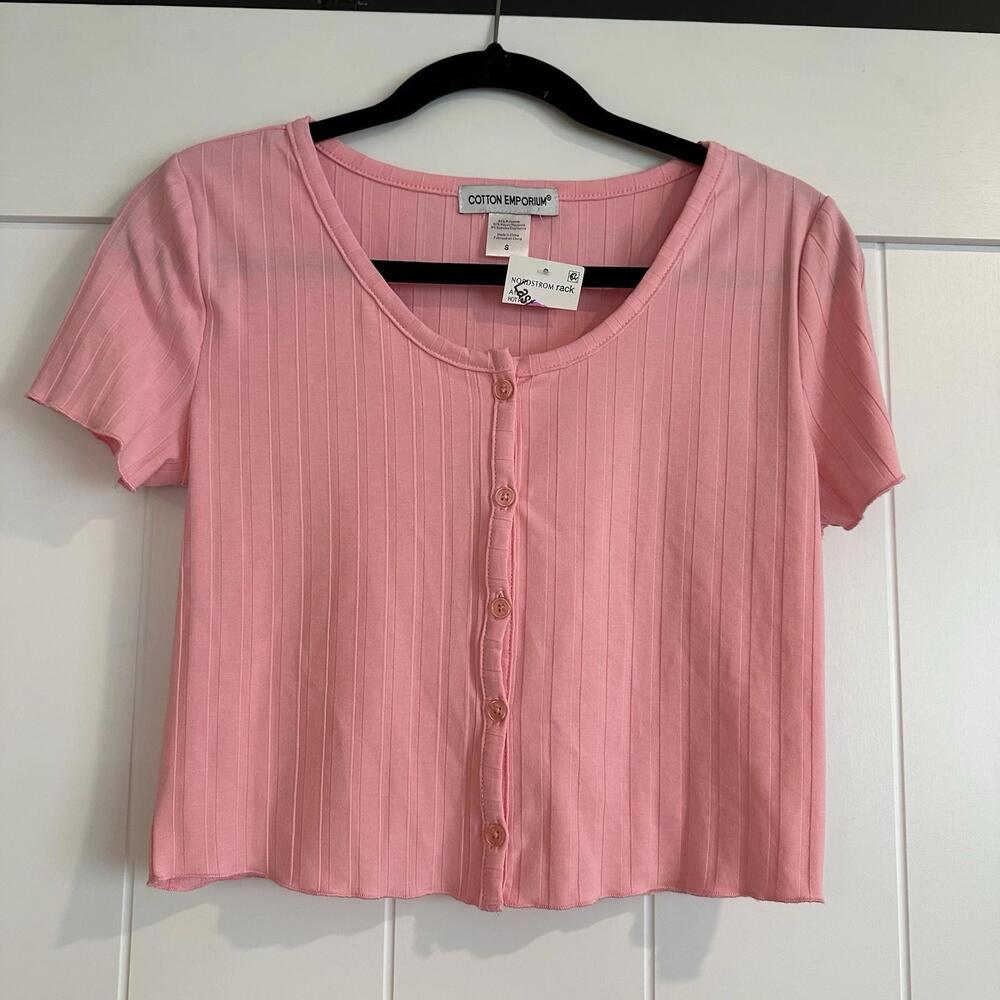 NWT‎ COTTON EMPORIUM Cropped Top Size Small